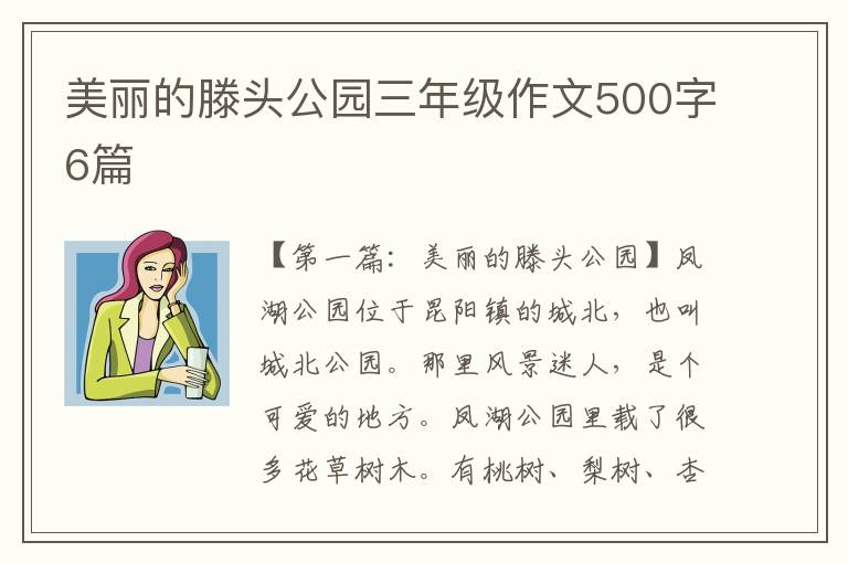 美丽的滕头公园三年级作文500字6篇