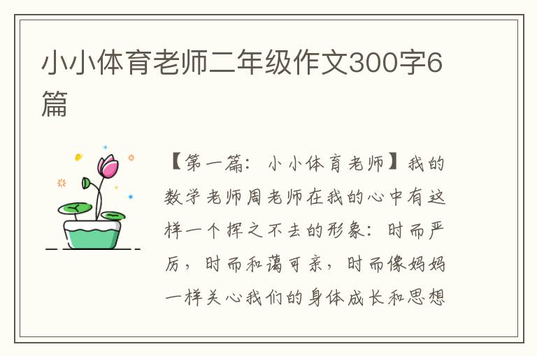 小小体育老师二年级作文300字6篇