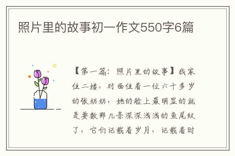 照片里的故事初一作文550字6篇